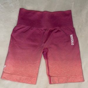 Gymshark Adapt ombré seamless shorts - orange marl / pink